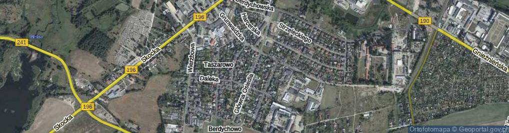 Zdjęcie satelitarne Główna Osiedla ul.