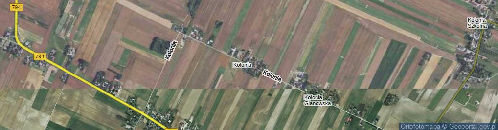 Zdjęcie satelitarne Glanowska ul.