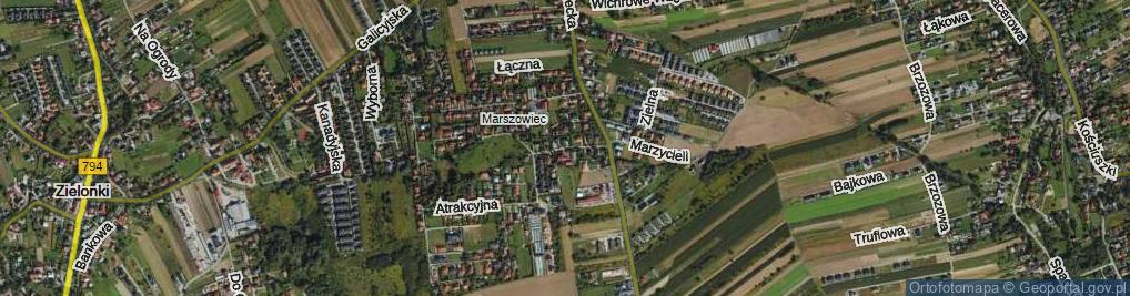 Zdjęcie satelitarne Główna ul.