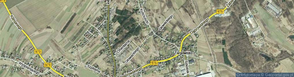 Zdjęcie satelitarne Głowackiego ul.