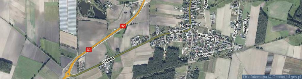 Zdjęcie satelitarne Główna ul.