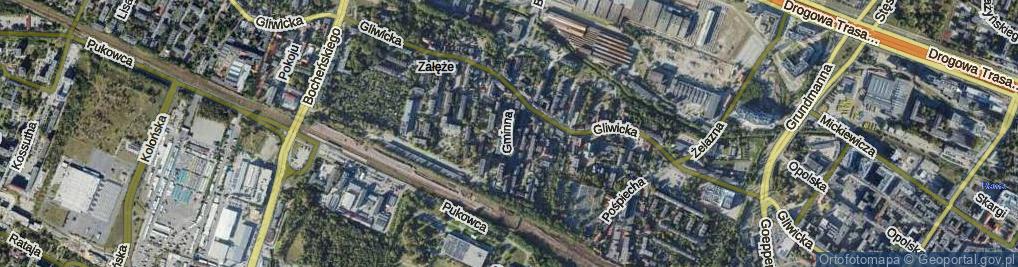 Zdjęcie satelitarne Gminna ul.