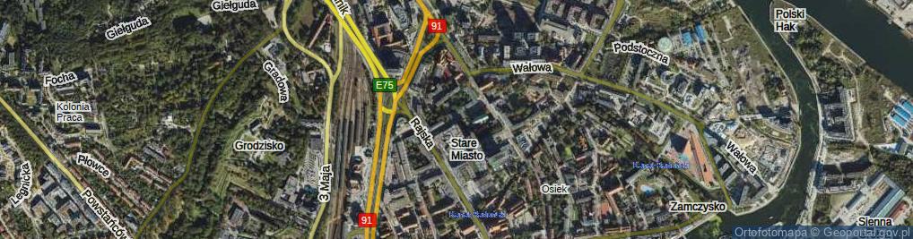 Zdjęcie satelitarne Gnilna ul.