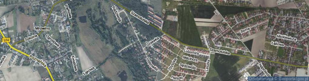 Zdjęcie satelitarne Gniewka ul.