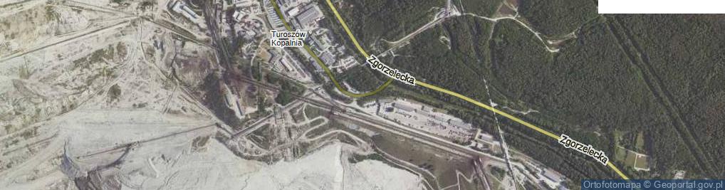 Zdjęcie satelitarne Górników Turowa ul.