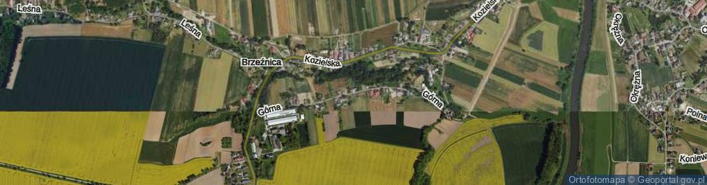 Zdjęcie satelitarne Górna ul.