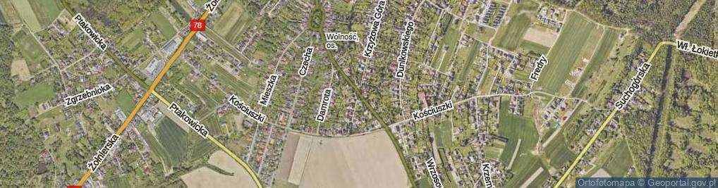 Zdjęcie satelitarne Gombrowicza Witolda ul.