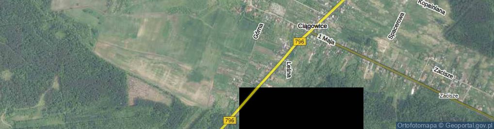 Zdjęcie satelitarne Górna ul.