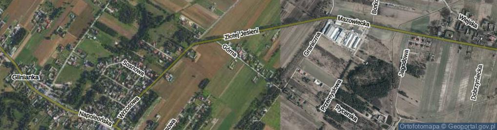 Zdjęcie satelitarne Górna ul.