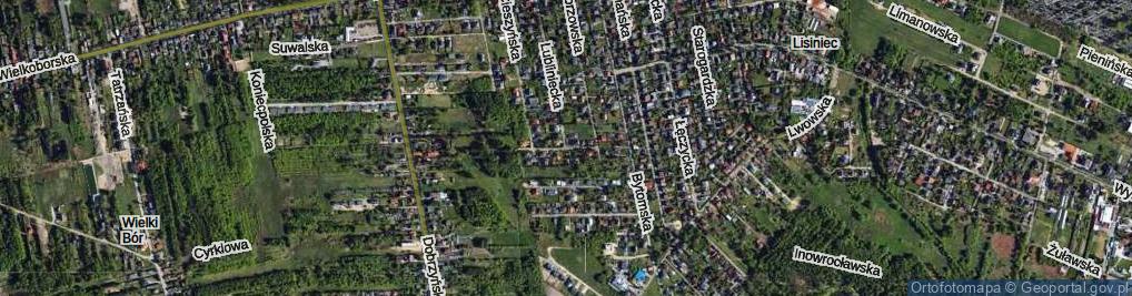 Zdjęcie satelitarne Górnośląska ul.