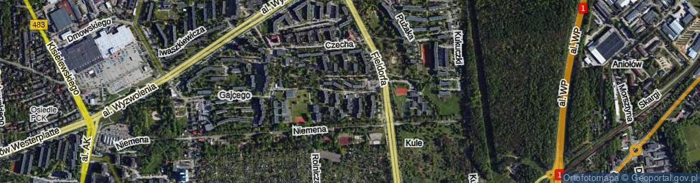 Zdjęcie satelitarne Gombrowicza Witolda ul.