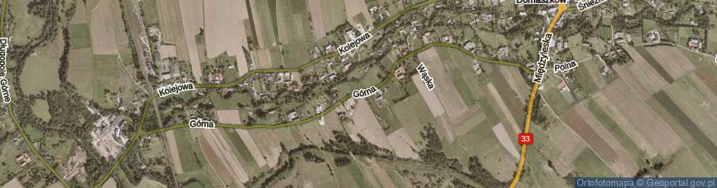 Zdjęcie satelitarne Górna ul.