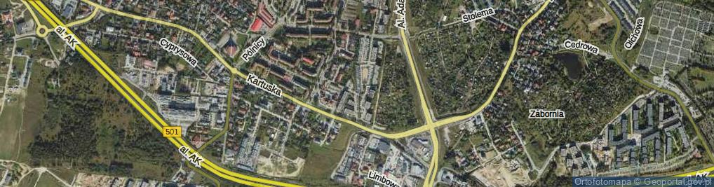 Zdjęcie satelitarne Goska ul.