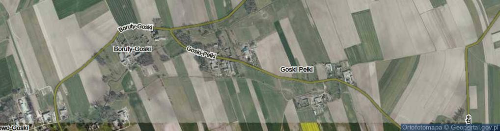 Zdjęcie satelitarne Goski-Pełki ul.