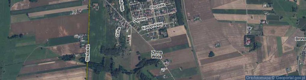 Zdjęcie satelitarne Górna ul.