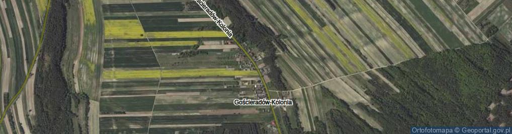 Zdjęcie satelitarne Gościeradów-Kolonia ul.