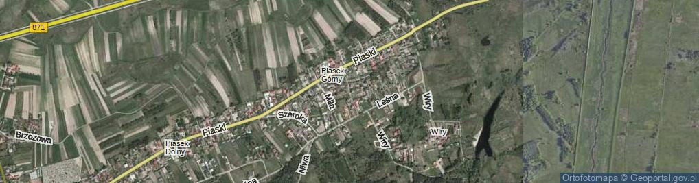 Zdjęcie satelitarne Górna ul.