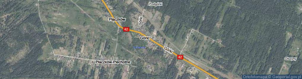 Zdjęcie satelitarne Górki ul.