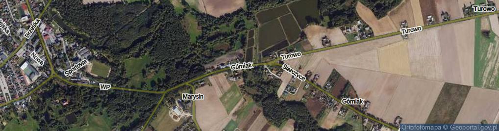 Zdjęcie satelitarne Górniak ul.