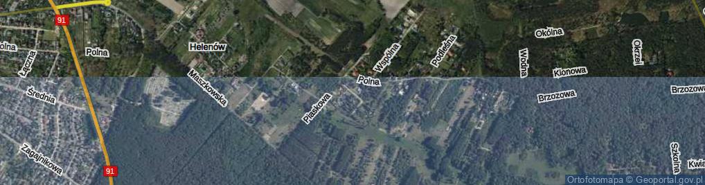 Zdjęcie satelitarne Górna ul.