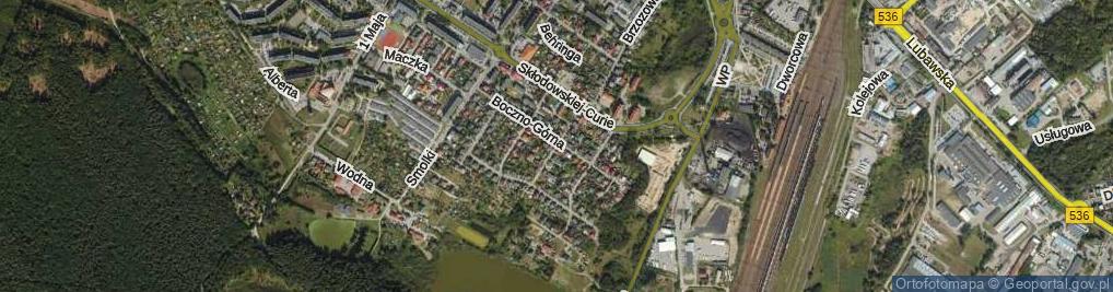 Zdjęcie satelitarne Górna ul.