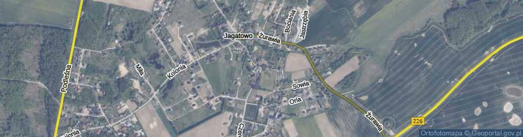 Zdjęcie satelitarne Górna ul.