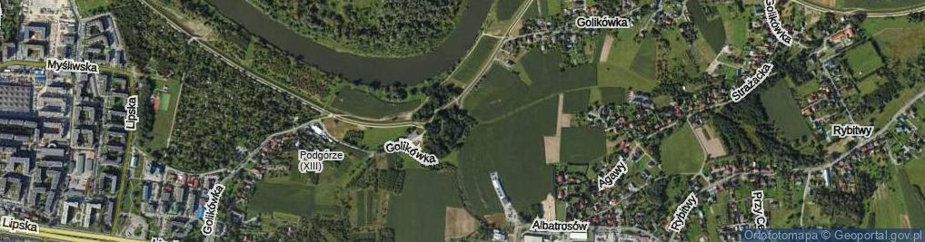 Zdjęcie satelitarne Golikówka ul.