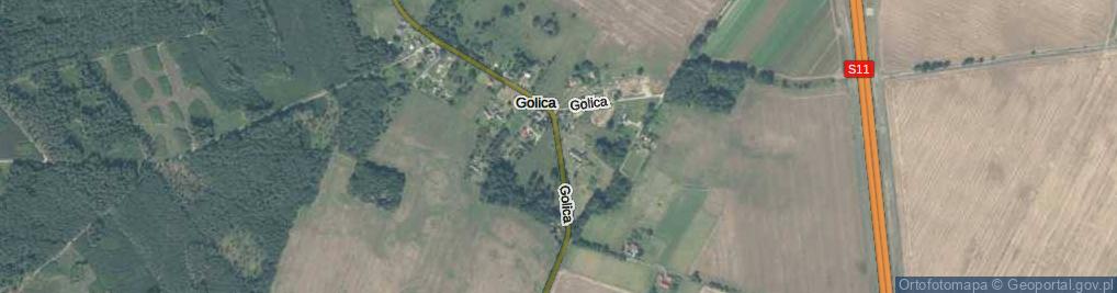 Zdjęcie satelitarne Golica ul.