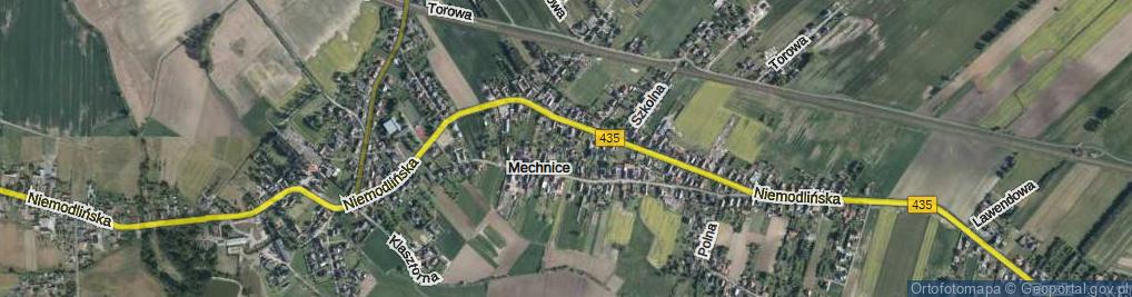 Zdjęcie satelitarne Górna ul.