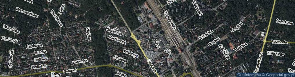 Zdjęcie satelitarne Górna-Zaułek ul.