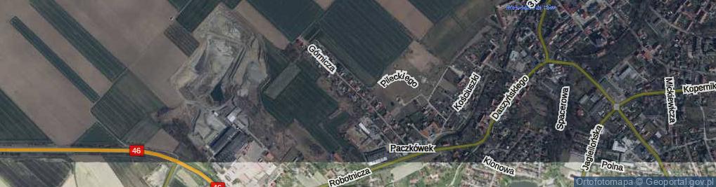 Zdjęcie satelitarne Górnicza ul.