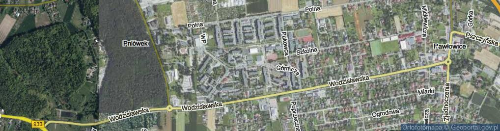 Zdjęcie satelitarne Górnicza ul.