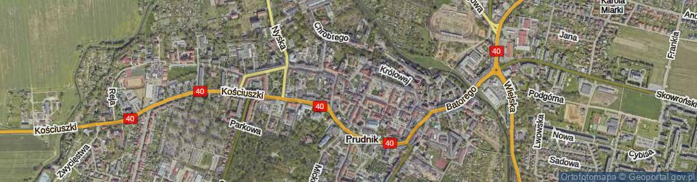 Zdjęcie satelitarne Górna ul.