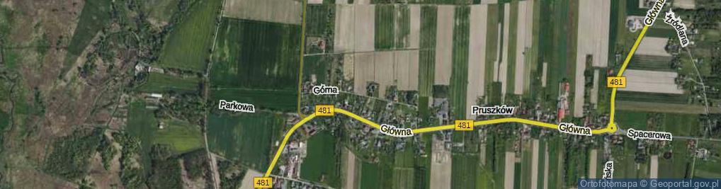 Zdjęcie satelitarne Górna ul.