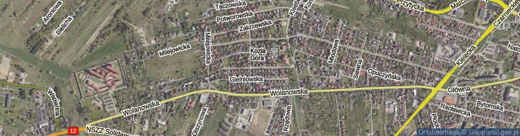 Zdjęcie satelitarne Goszczewicka ul.
