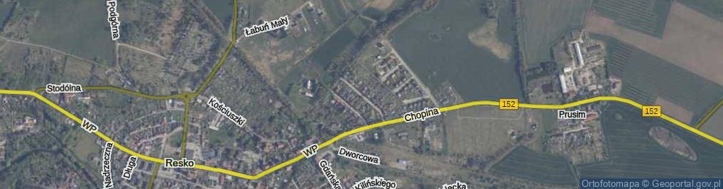 Zdjęcie satelitarne Górna ul.