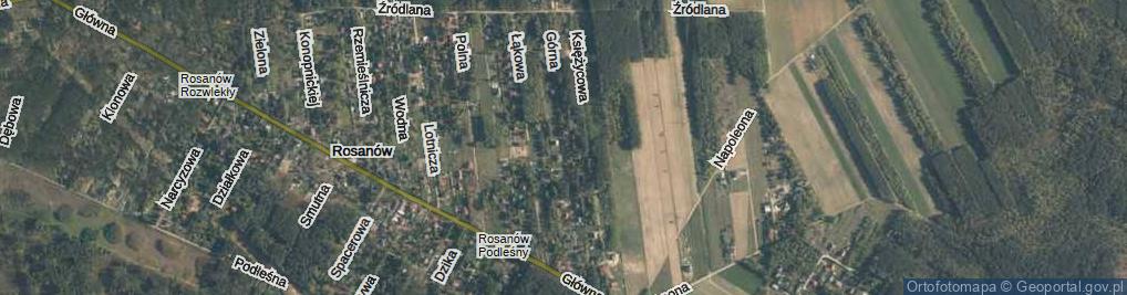 Zdjęcie satelitarne Górna ul.