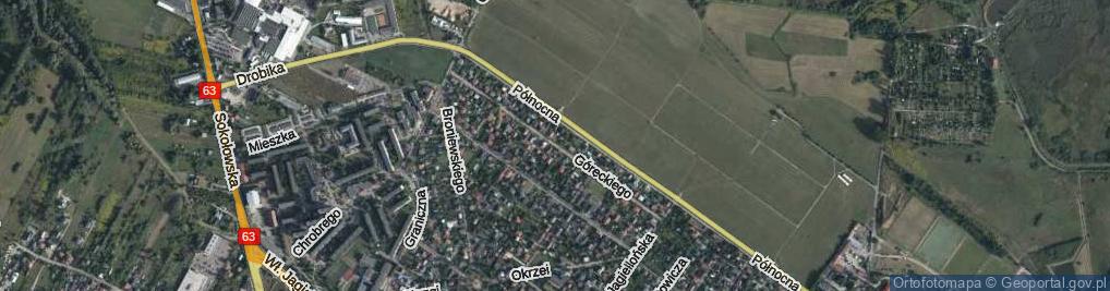 Zdjęcie satelitarne Góreckiego Romana, gen. ul.