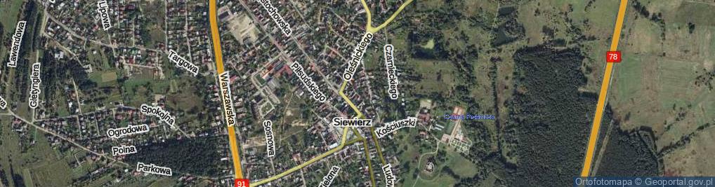 Zdjęcie satelitarne Górki ul.