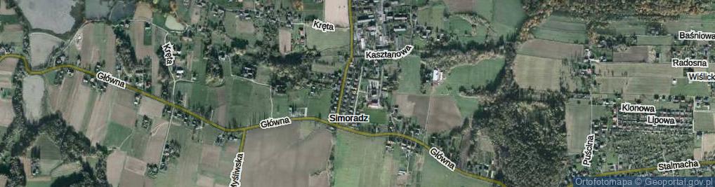 Zdjęcie satelitarne Górna ul.