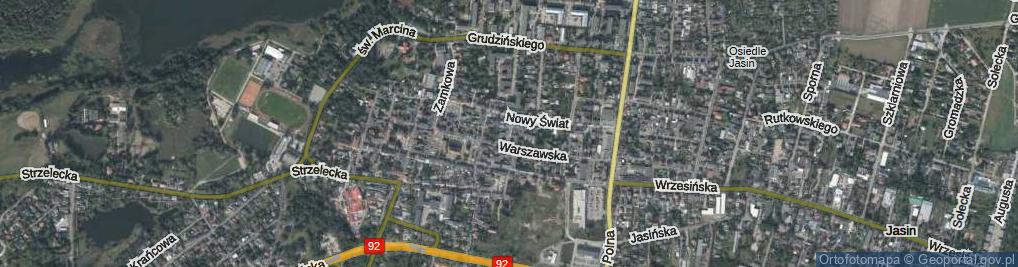 Zdjęcie satelitarne Gołębia ul.