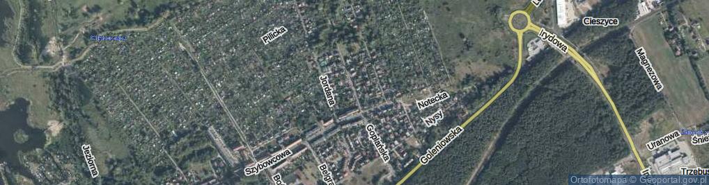 Zdjęcie satelitarne Goplańska ul.