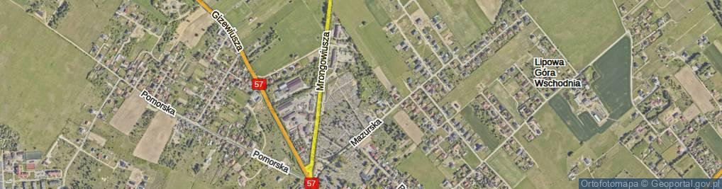 Zdjęcie satelitarne Górna ul.