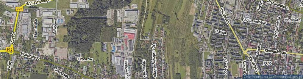 Zdjęcie satelitarne Górskiego Kazimierza ul.