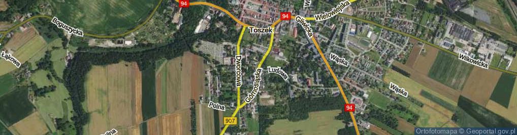 Zdjęcie satelitarne Górnośląska ul.