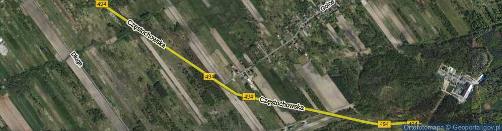 Zdjęcie satelitarne Golce ul.