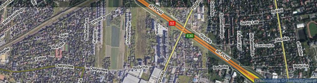 Zdjęcie satelitarne Górna Droga ul.