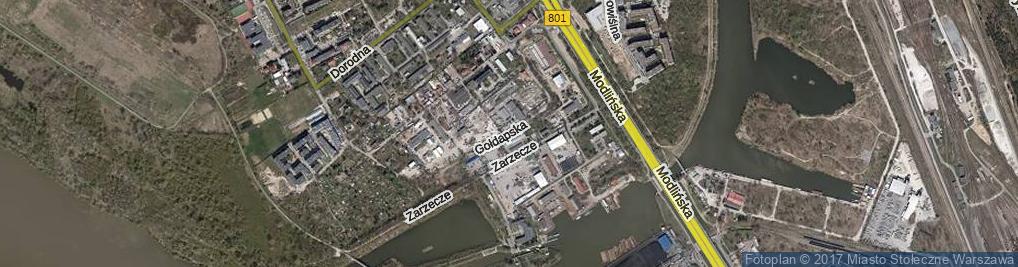 Zdjęcie satelitarne Gołdapska ul.