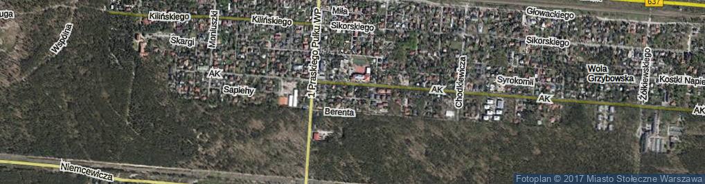 Zdjęcie satelitarne Górna ul.