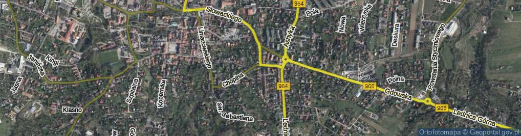 Zdjęcie satelitarne Górnicza ul.